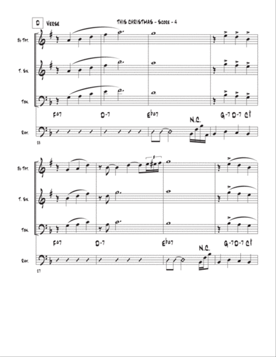 This Christmas This Christmas Tenor Saxophone scores gallery preview page 4