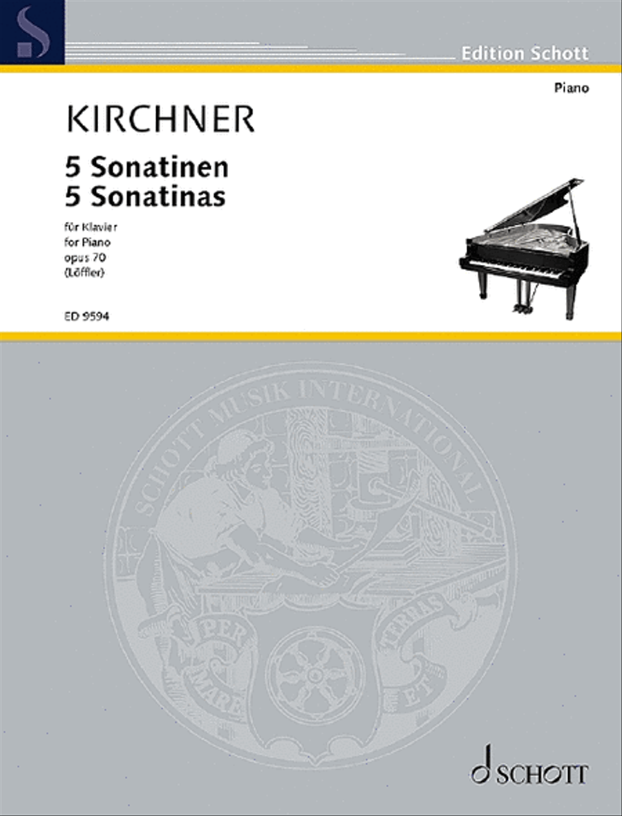 Five Sonatinas Piano Solo scores gallery preview page 1