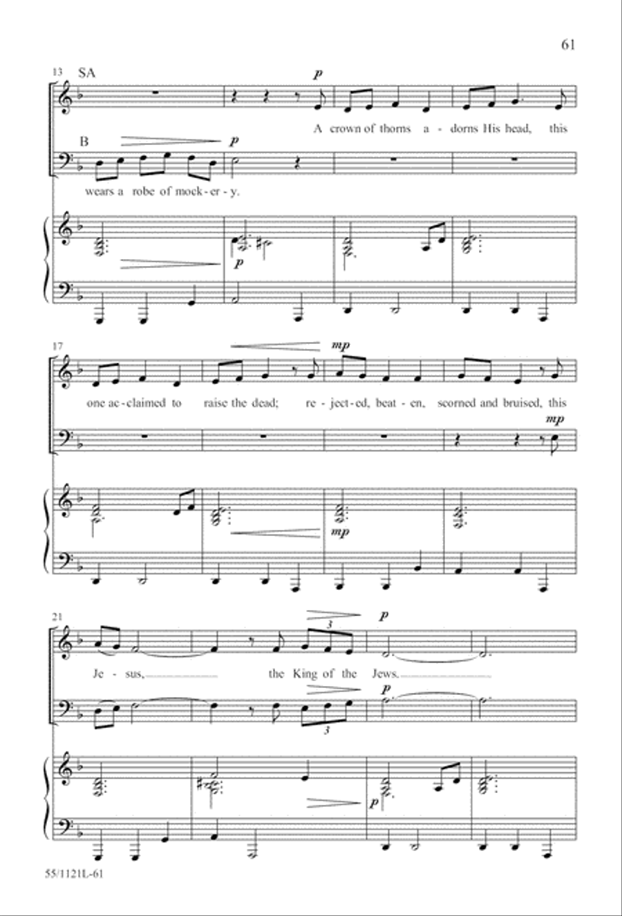 Touched by the Christ Touched by the Christ 3-Part scores gallery preview page 62