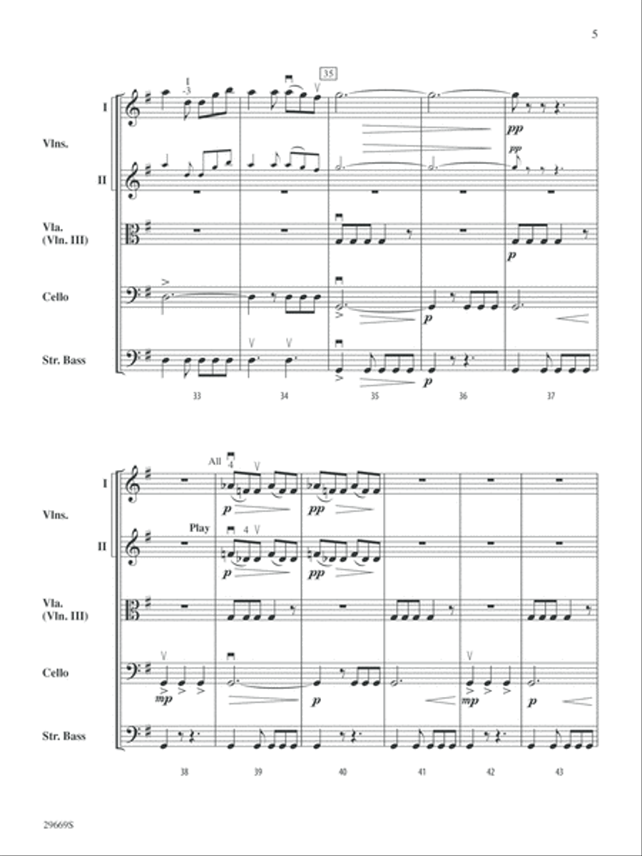 Patton (Theme): Score Patton (Theme): Score String Orchestra scores gallery preview page 5