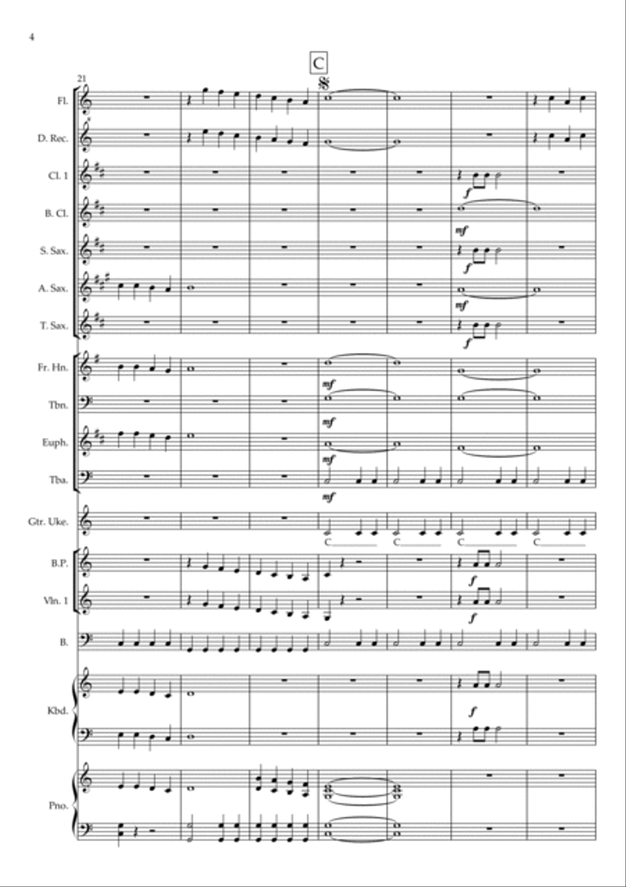 Sweet Caroline Sweet Caroline Concert Band scores gallery preview page 4