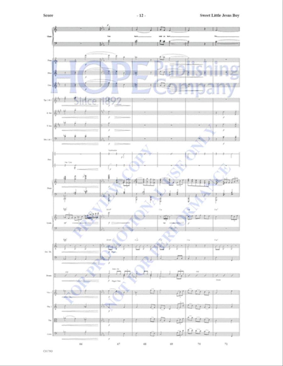 Sweet Little Jesus Boy Sweet Little Jesus Boy Choir scores gallery preview page 13