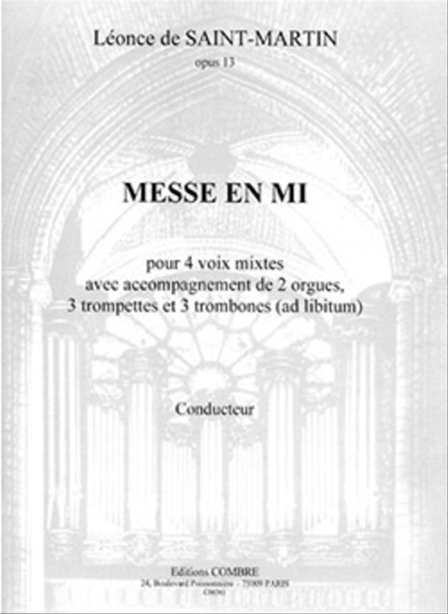 Messe en Mi Op. 13 Messe en Mi Op. 13 Trombone scores gallery preview page 1