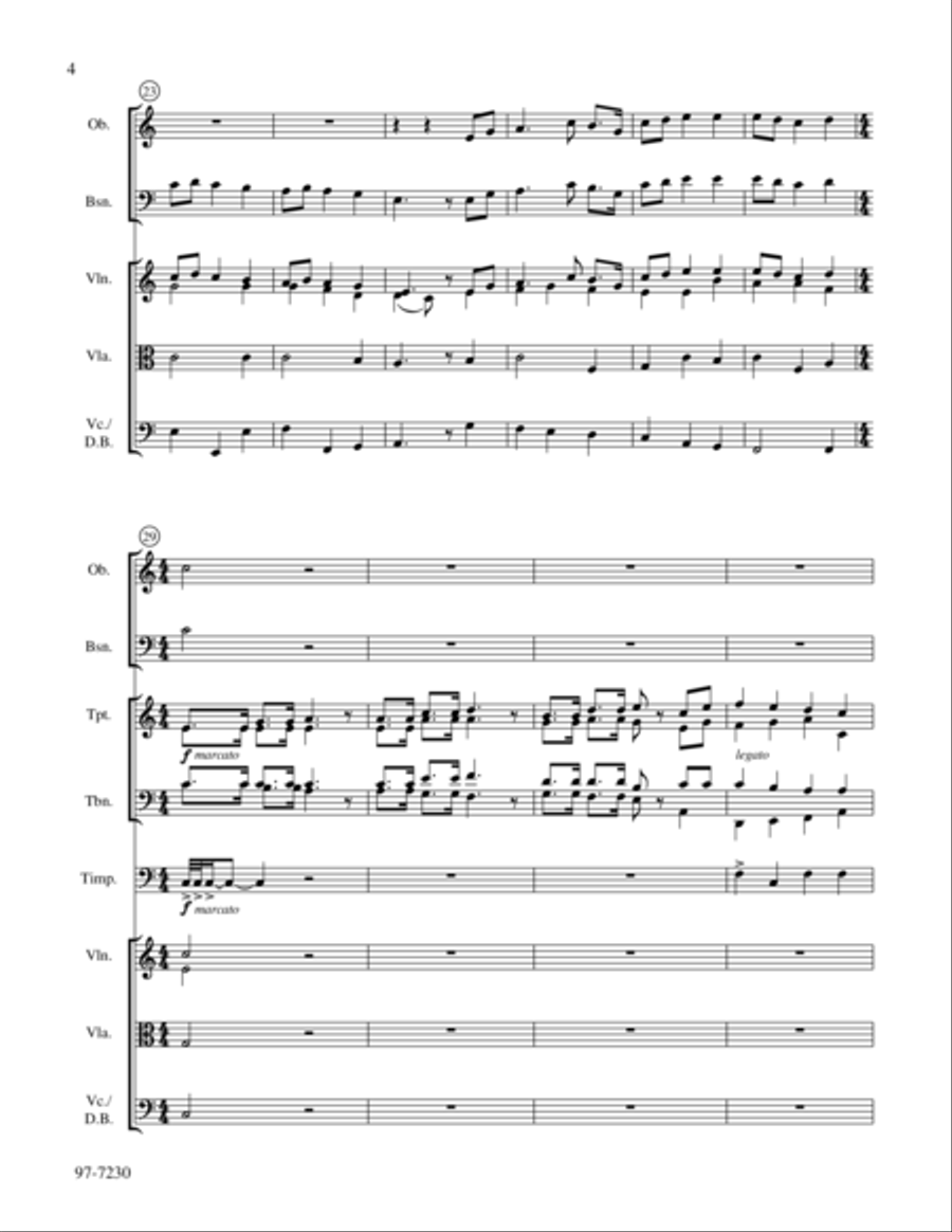 We Praise You and Acknowledge You, O God (Full Score) (Bender) 4-Part scores gallery preview page 4