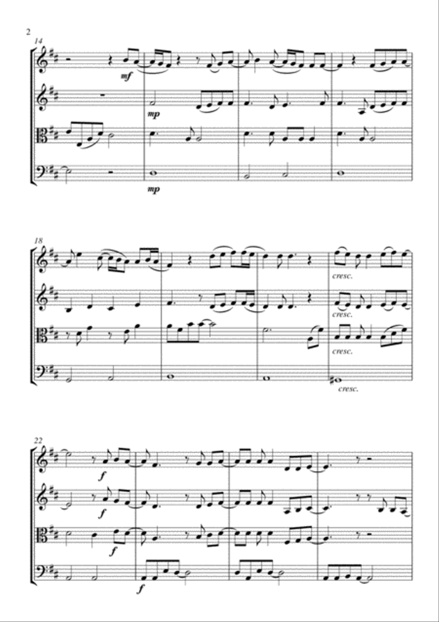 I Swear String Quartet scores gallery preview page 2