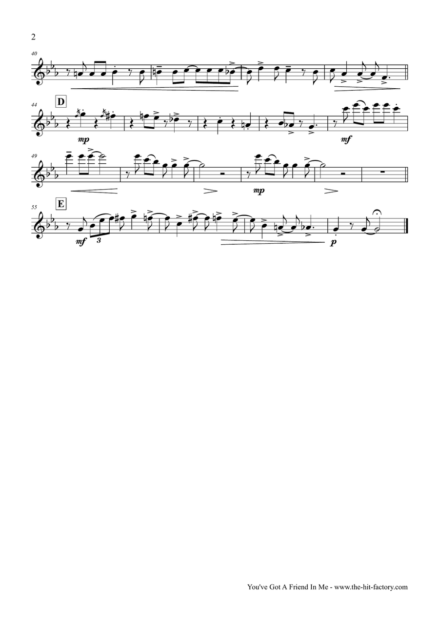 You've Got A Friend In Me Woodwind Quintet scores gallery preview page 5