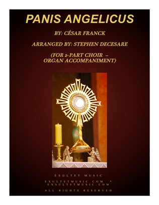 Book cover for Panis Angelicus (for 2-part choir - Organ Accompaniment)