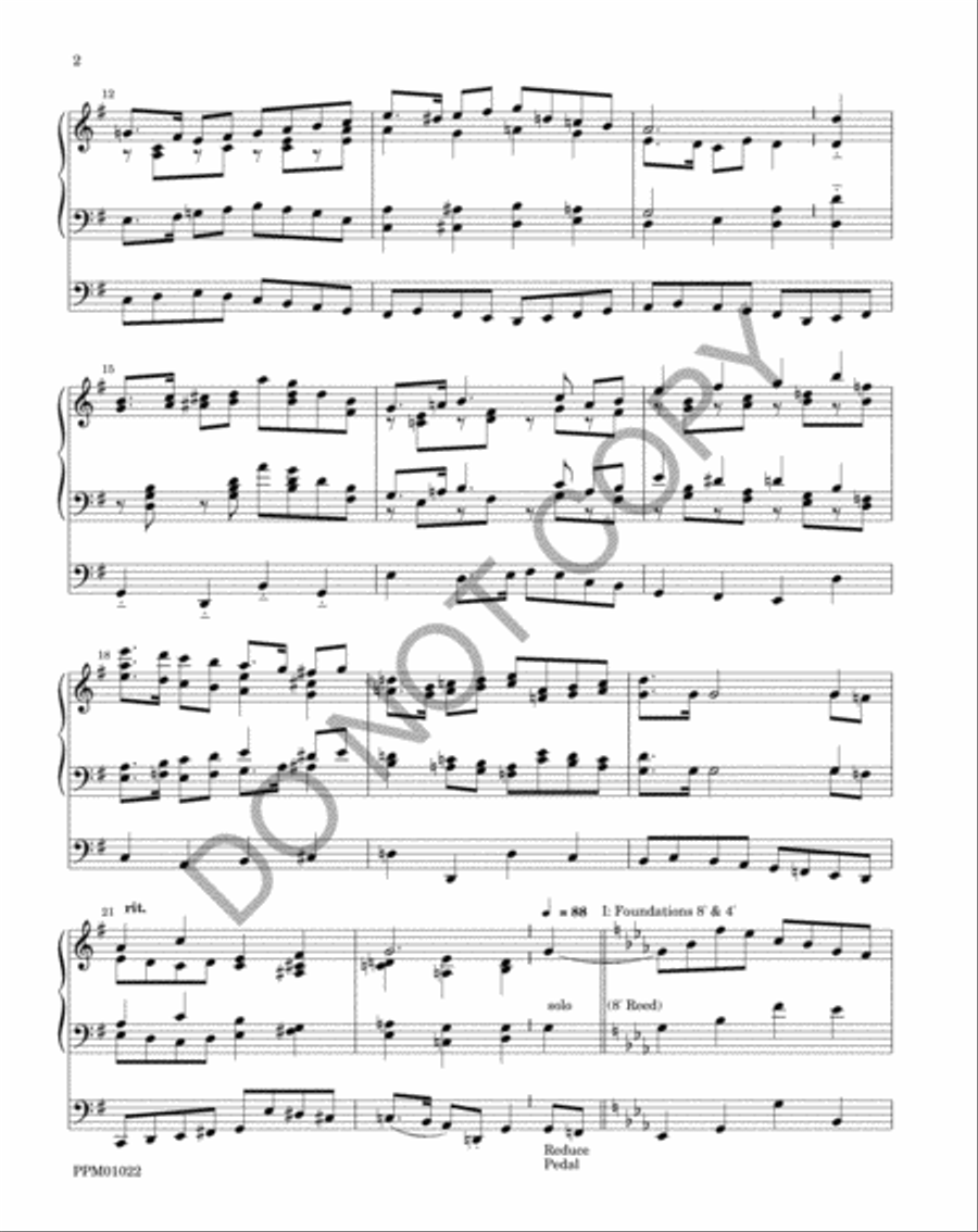 Festival March Organ scores gallery preview page 5