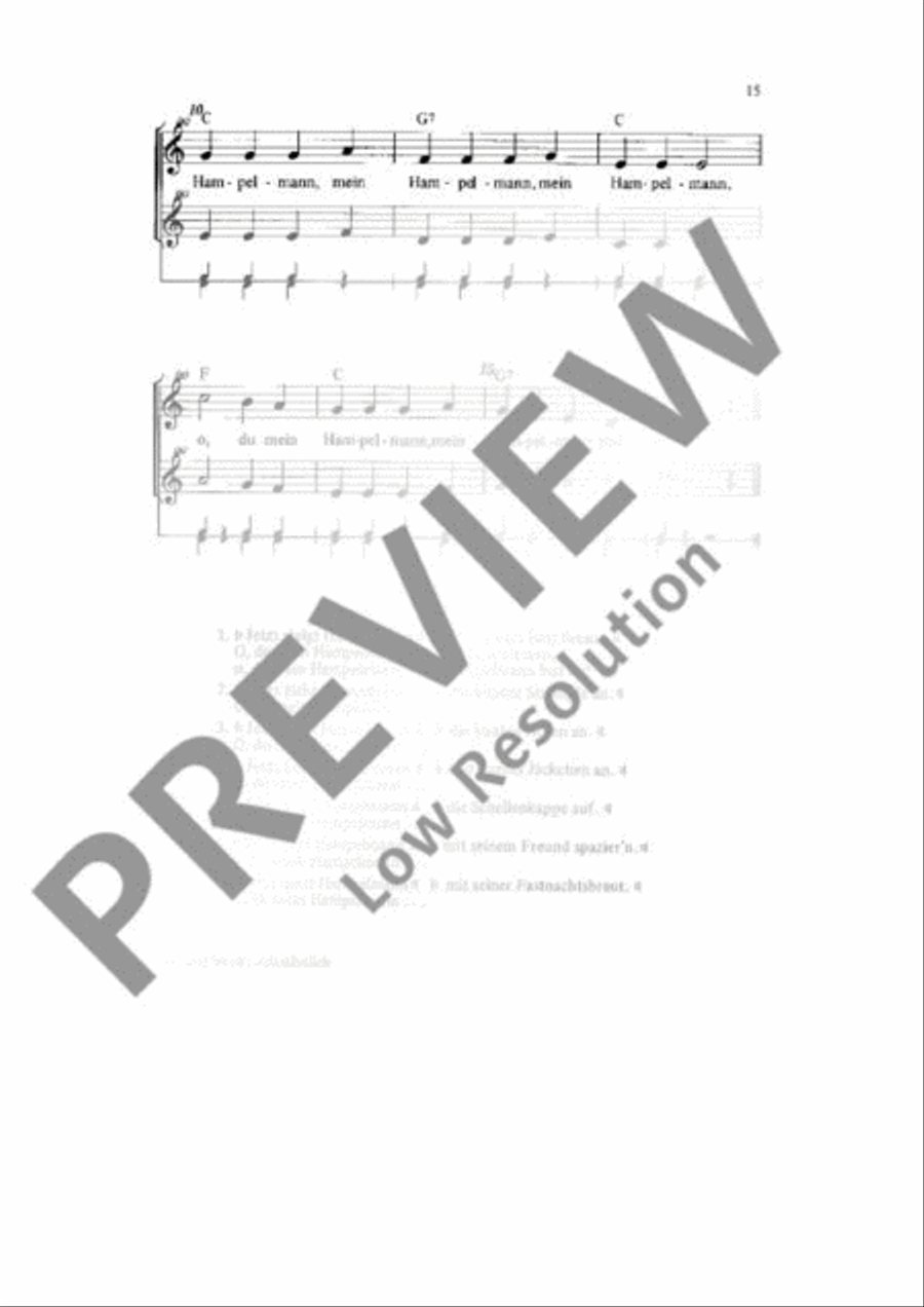 Hampelmann-Lied Hampelmann-Lied Soprano Recorder scores gallery preview page 3