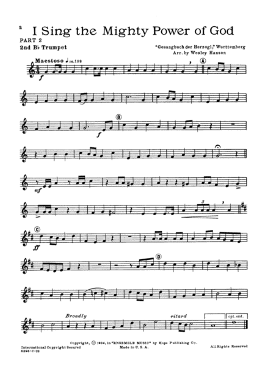 Ensemble Music for Church and School Trumpet scores gallery preview page 2