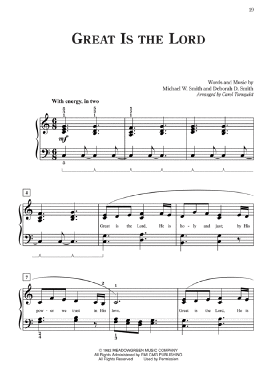Pure & Simple Praise Easy Piano scores gallery preview page 2