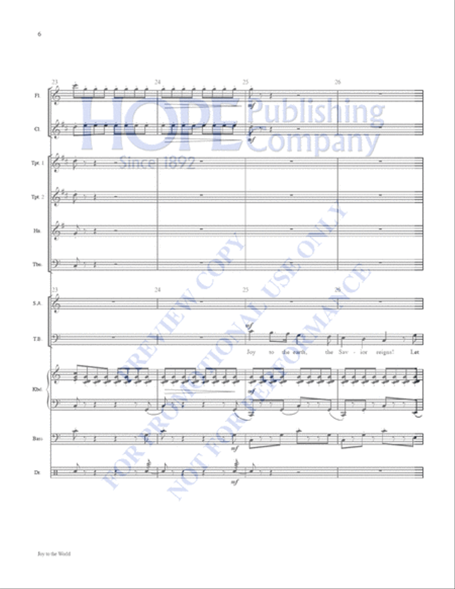 Joy to the World: A Celebration of Carols Clarinet scores gallery preview page 7
