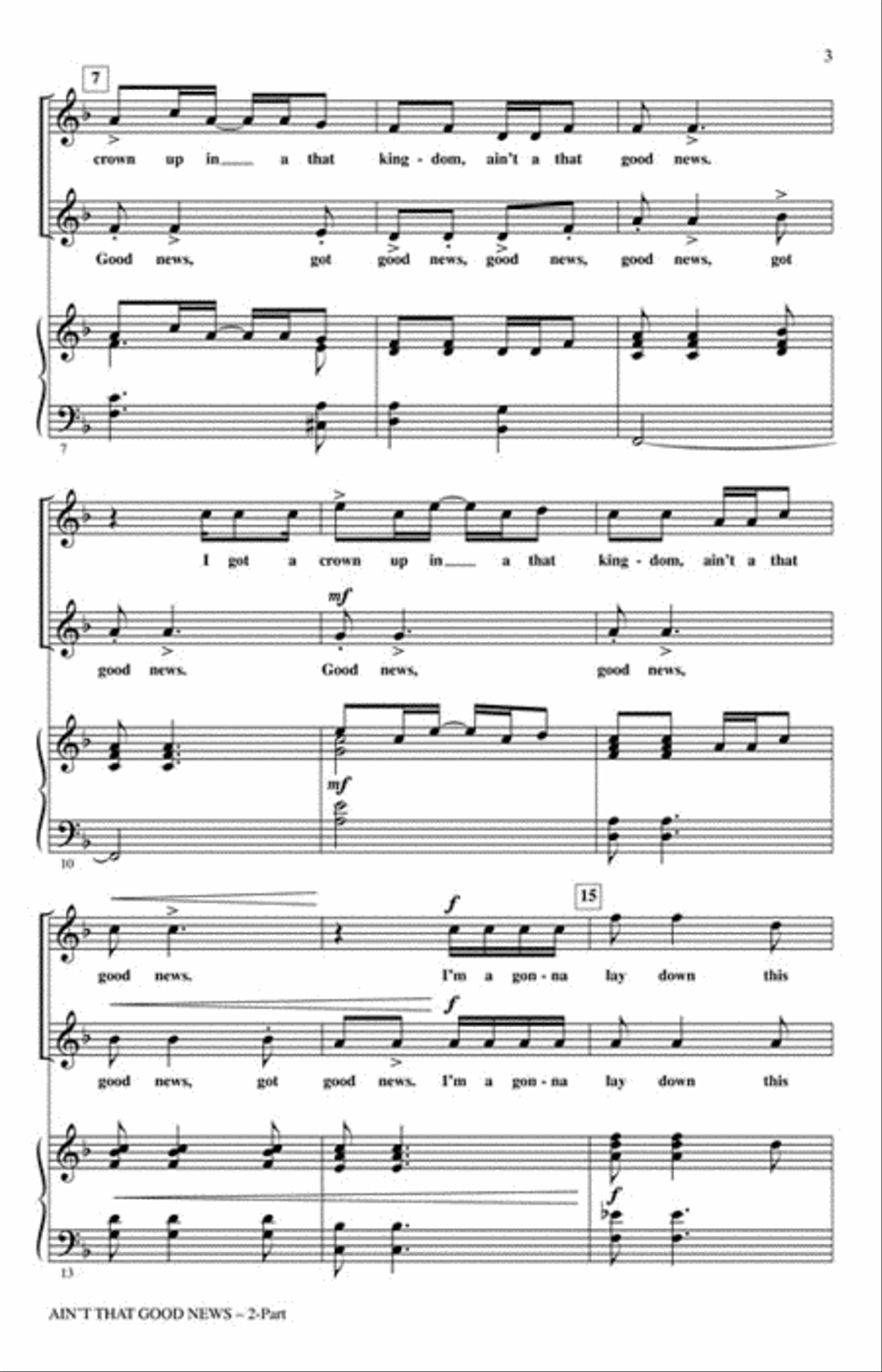 Ain't That Good News 2-Part scores gallery preview page 3