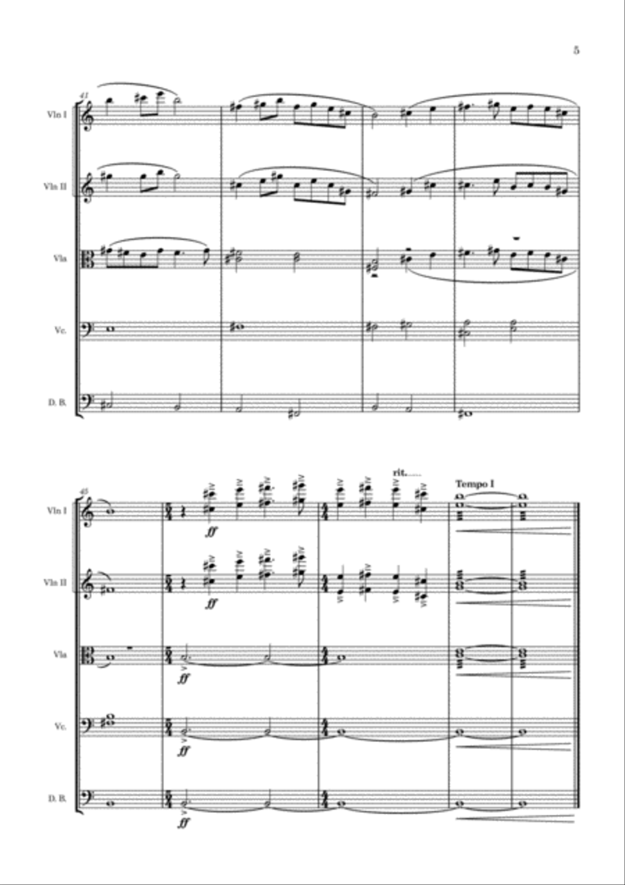 Chinese Folk Song 'Mo Li Hua' Small Ensemble scores gallery preview page 5