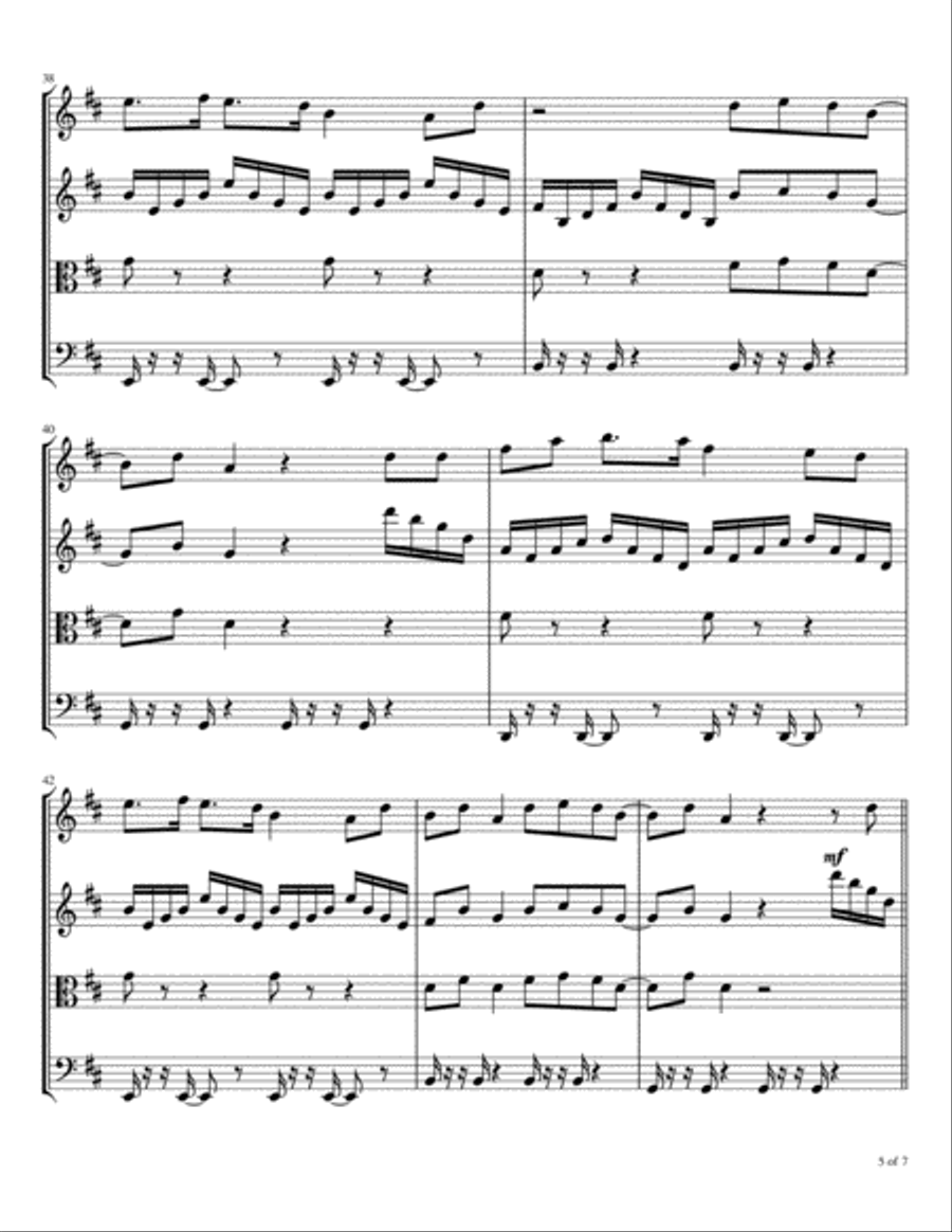 Look Up Child String Quartet scores gallery preview page 6