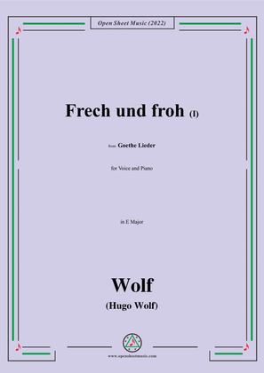 Wolf-Frech und froh I,in E Major,IHW10 No.16
