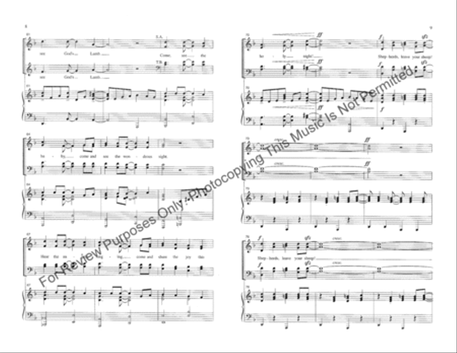 Shepherds, Leave Your Sheep 2-Part scores gallery preview page 5