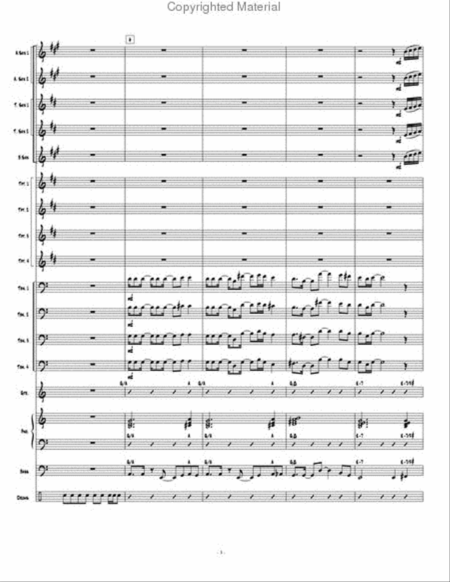 New Beginning, A Jazz Ensemble scores gallery preview page 4