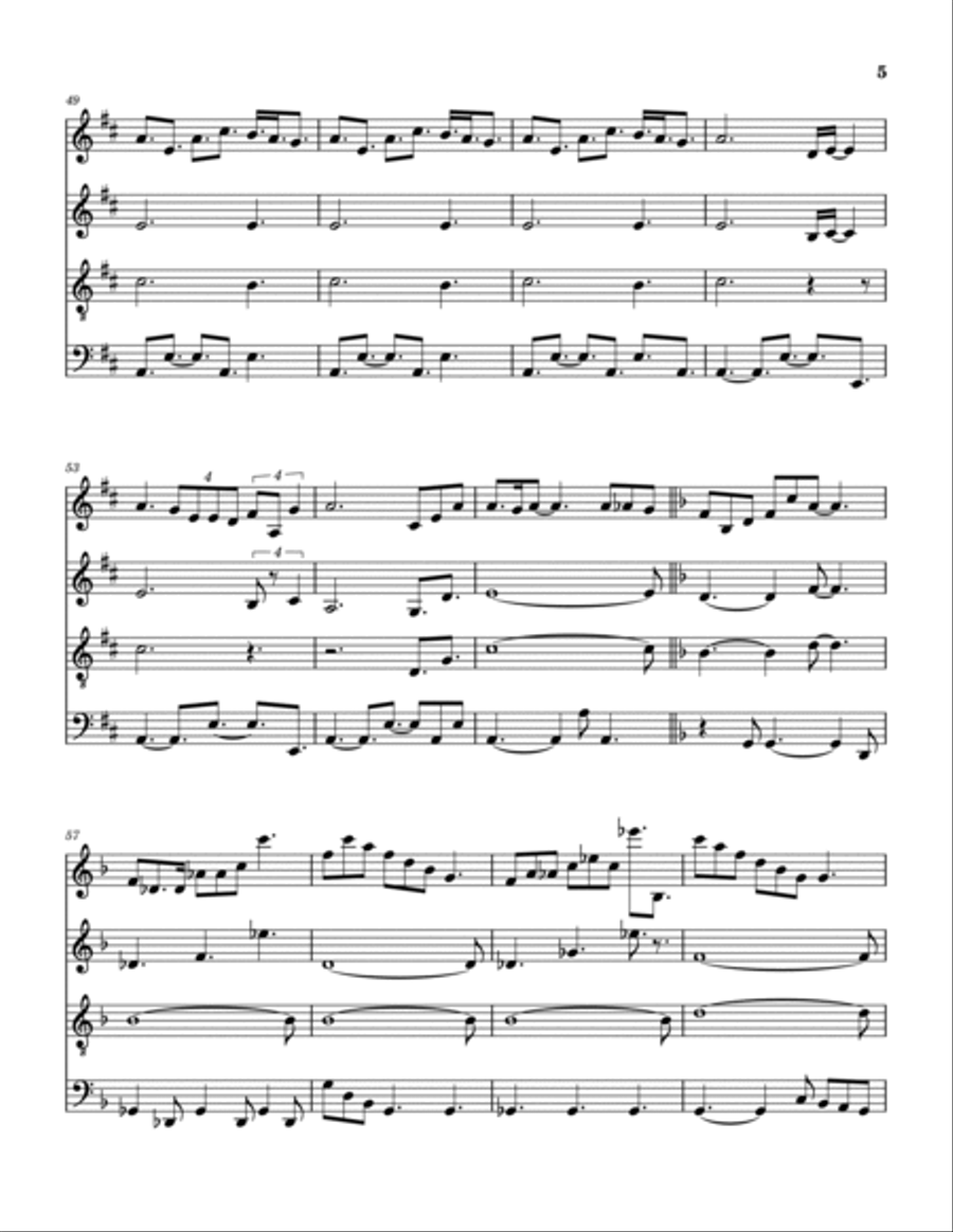 Twenty Small Cigars Twenty Small Cigars Saxophone Quartet scores gallery preview page 6