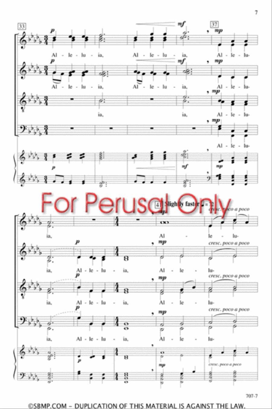 Alleluia - SATB divisi Octavo Divisi scores gallery preview page 6