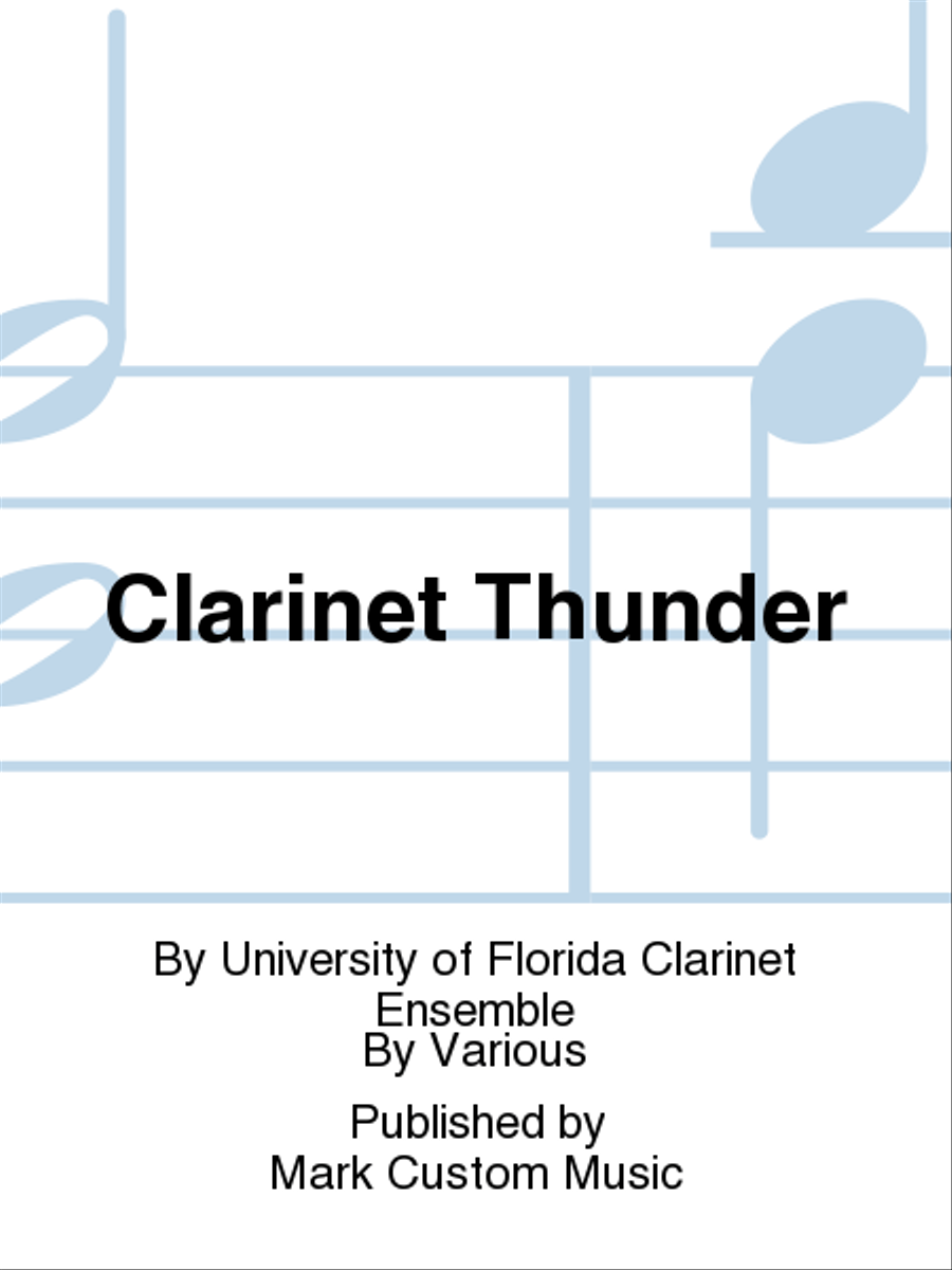 Clarinet Thunder Clarinet scores gallery preview page 1