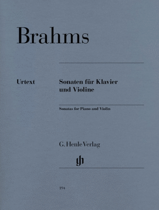 Book cover for Brahms - Sonatas Violin/Piano Incl Sonatensatz