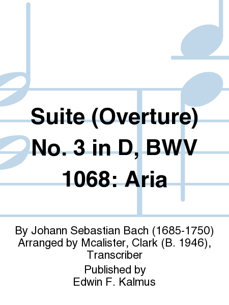 Suite (Overture) No. 3 in D, BWV 1068: Aria image number null