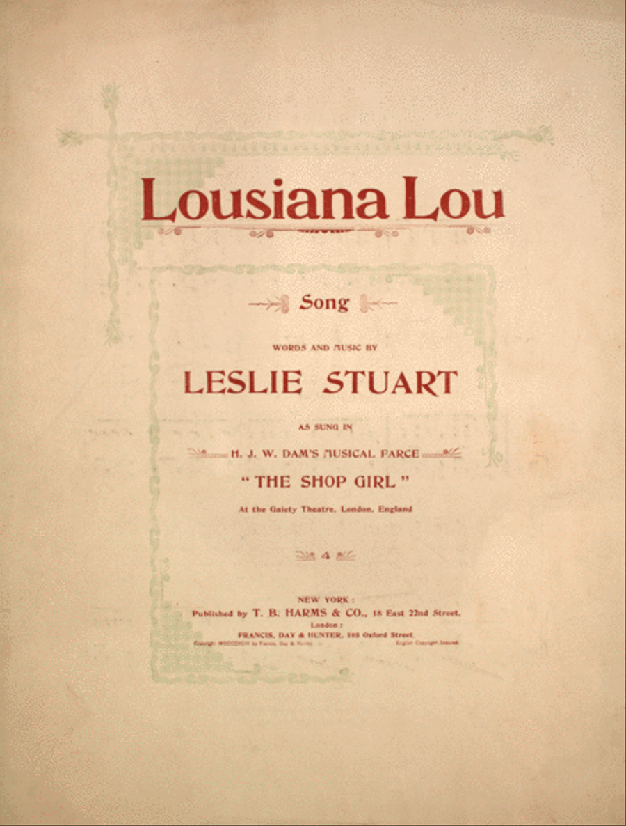 Louisiana Lou. Song Voice scores gallery preview page 1