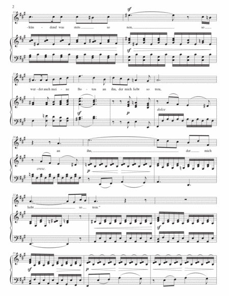 MENDELSSOHN: Der Blumenstrauss, Op. 47 no. 5 (transposed to A major)