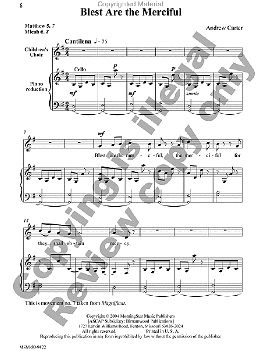 <br>Sheet music extract