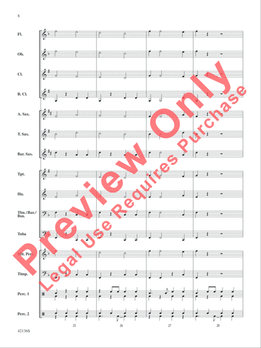 Samba de Soleil Concert Band scores gallery preview page 9