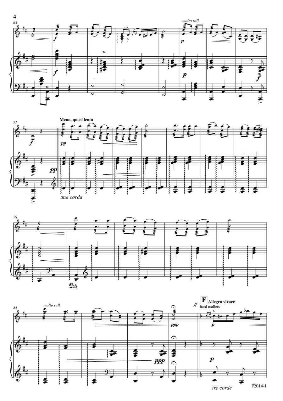 Czardas for Marimba (Xylophone) and Piano Piano scores gallery preview page 5