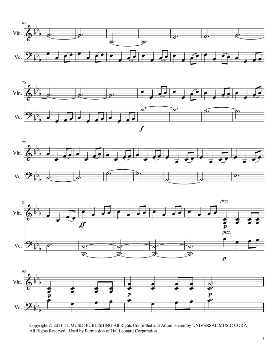 Game Of Thrones String Duet scores gallery preview page 3