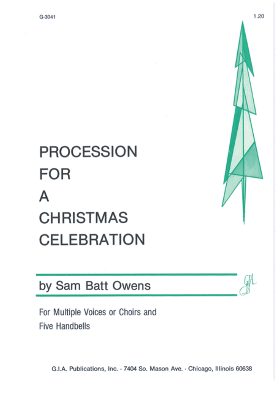 Procession for A Christmas Celebration Unison Choir scores gallery preview page 1