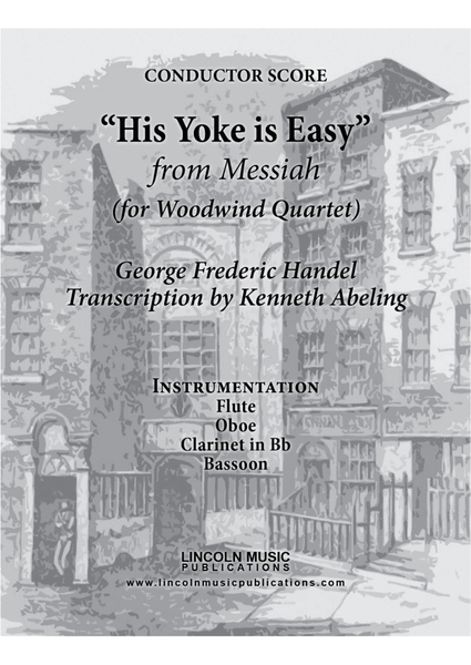 Handel – His Yoke is Easy from Messiah (for Woodwind Quartet) image number null