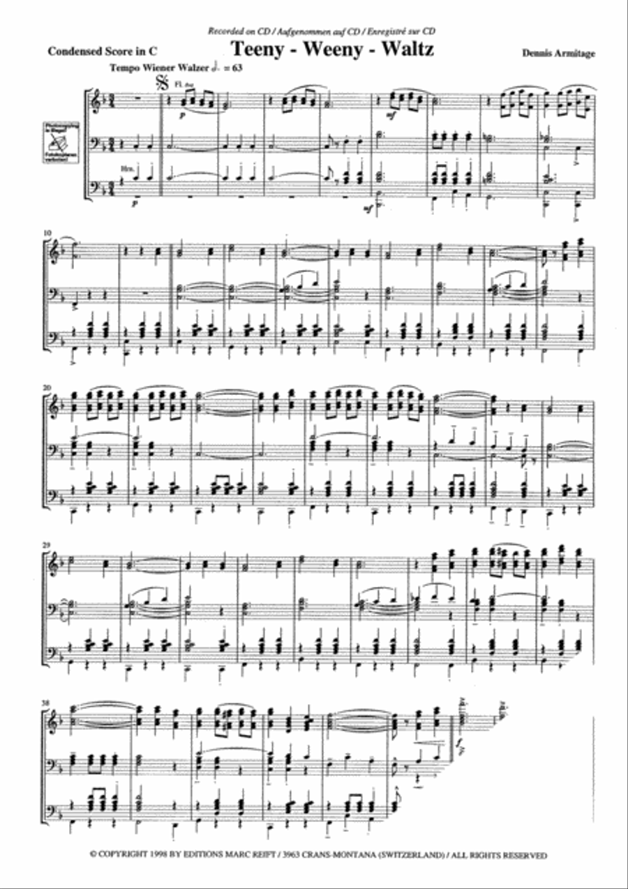 Teeny Weeny Waltz Brass Band scores gallery preview page 4