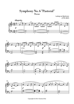 Beethoven - Theme from Symphony No. 6 "Pastoral" (Easy piano arrangement)