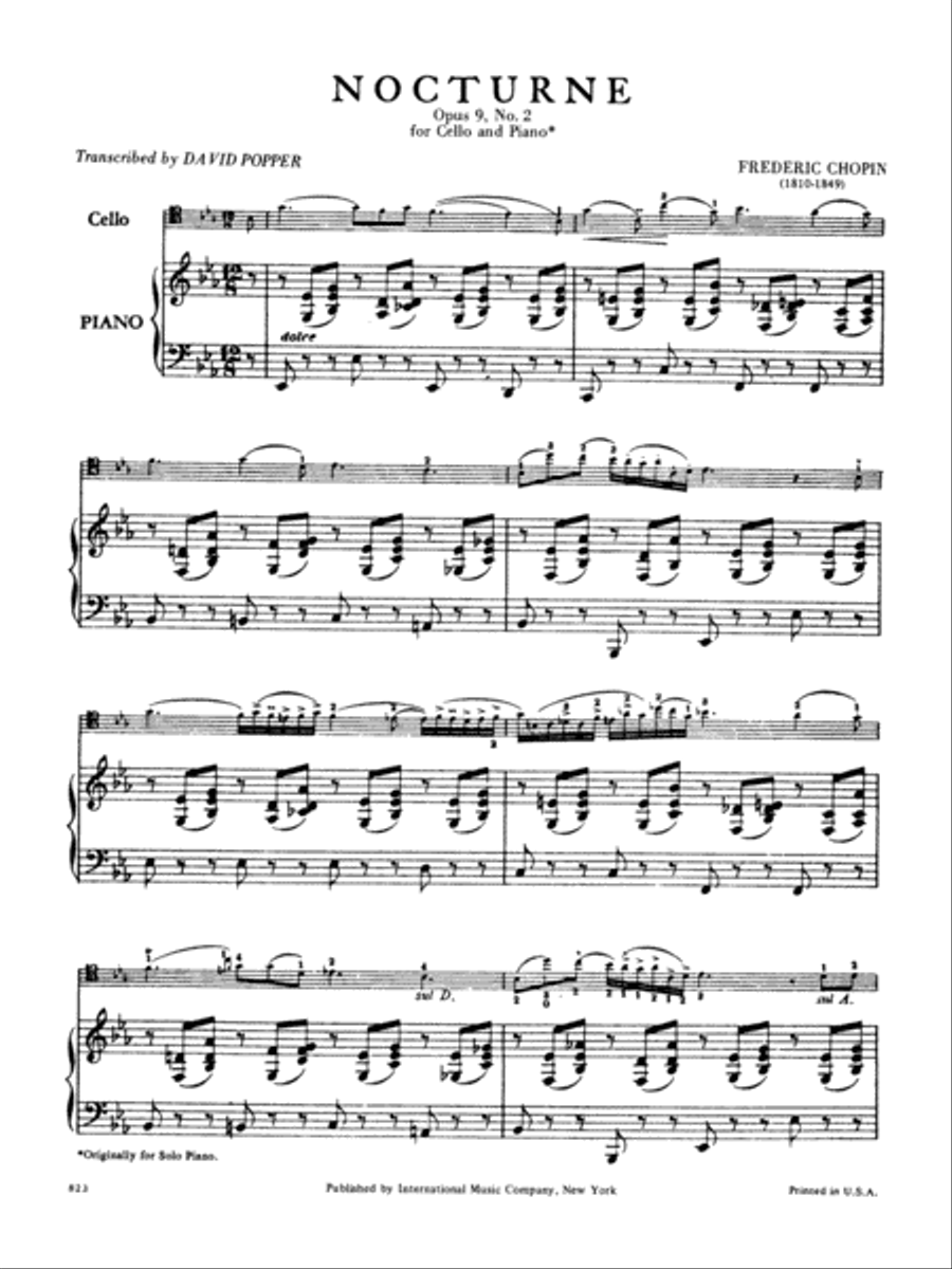 Nocturne in E flat major, Op. 9 No. 2 Piano Accompaniment scores gallery preview page 2