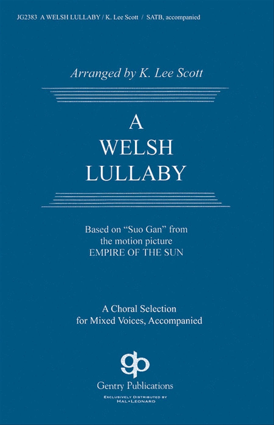 A Welsh Lullaby A Welsh Lullaby 4-Part scores gallery preview page 1