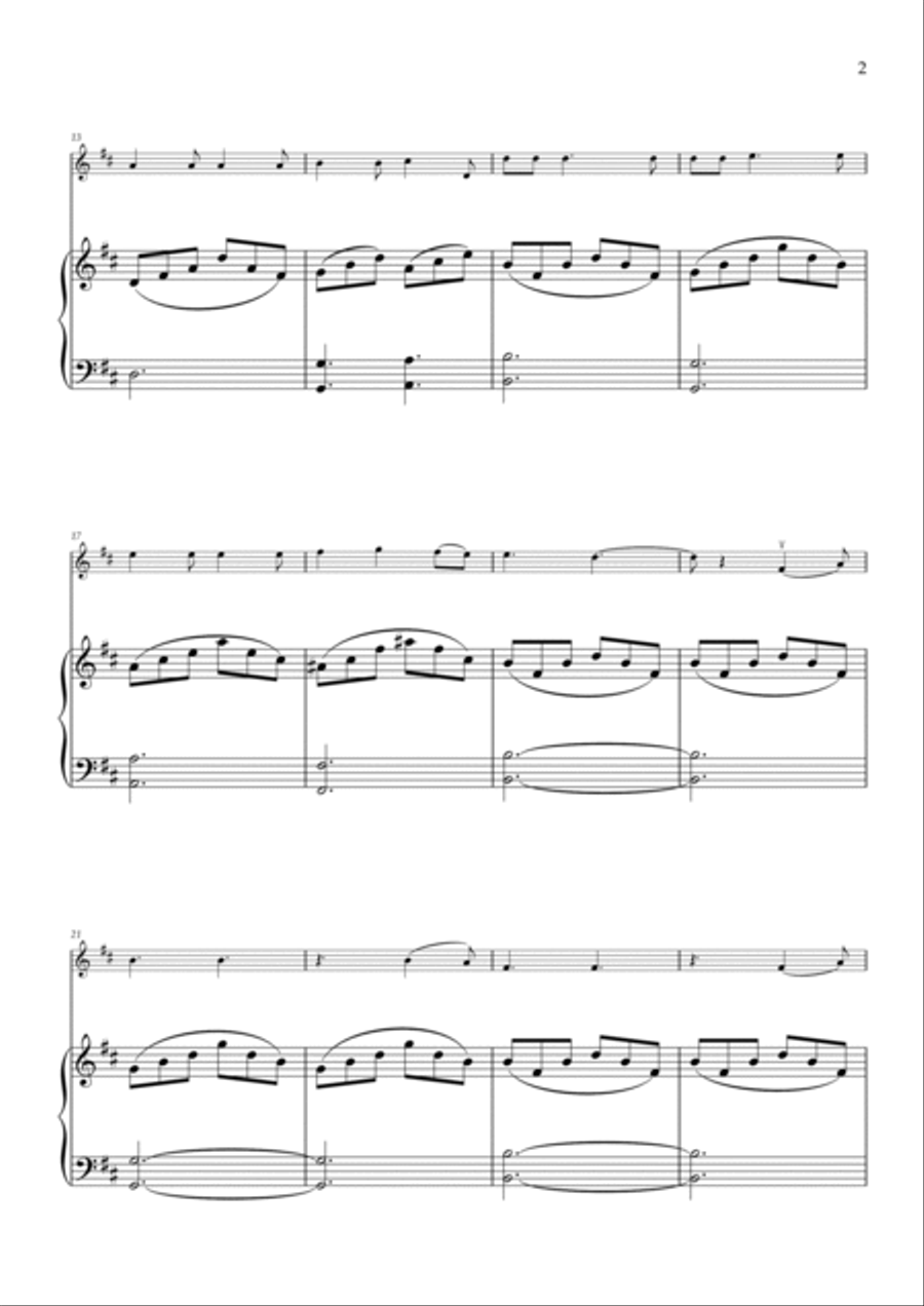 Hallelujah Hallelujah Violin Solo scores gallery preview page 2