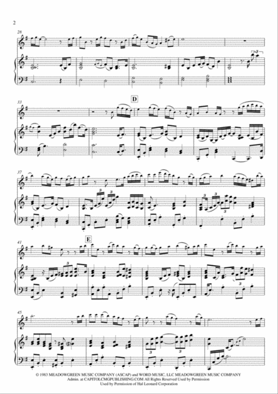 Via Dolorosa Flute Solo scores gallery preview page 2