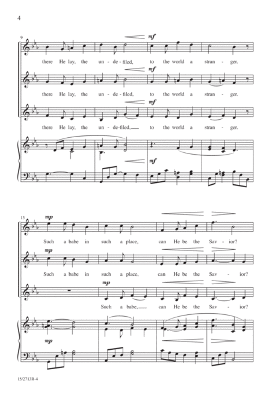 Gentle Mary Laid Her Child SSA scores gallery preview page 4