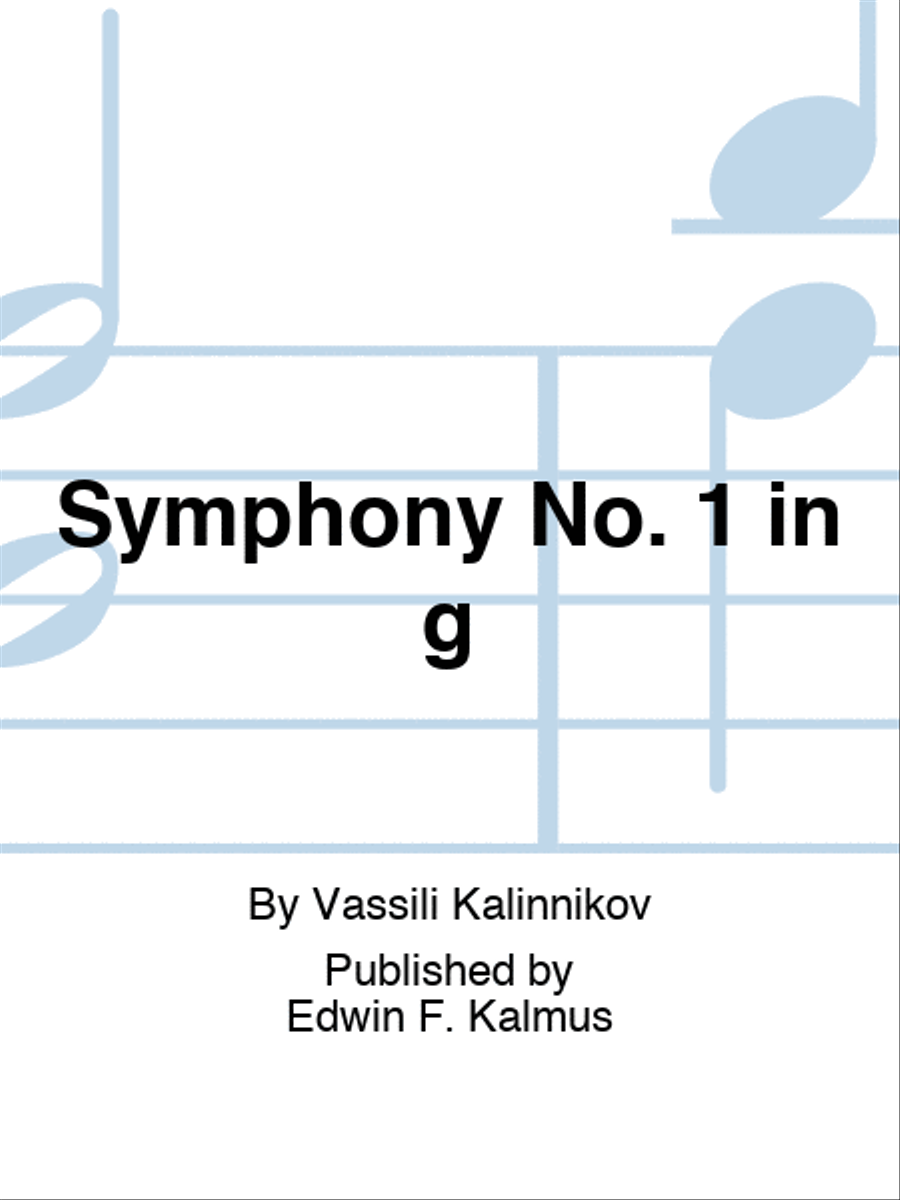 Symphony No. 1 in g Orchestra scores gallery preview page 1