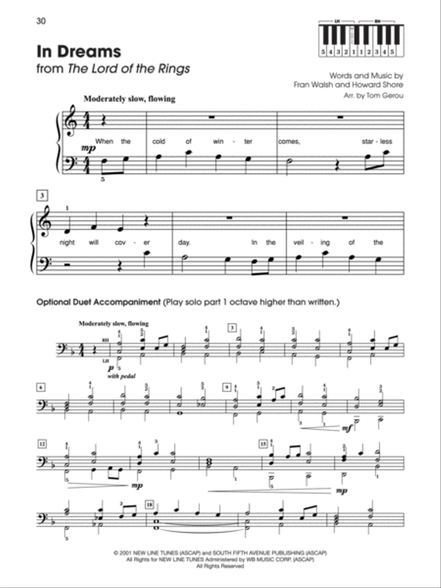 5 Finger Movie Heroes Easy Piano scores gallery preview page 5