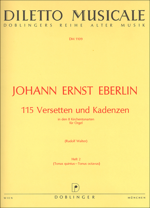 Book cover for 115 Versetten und Kadenzen Band 2