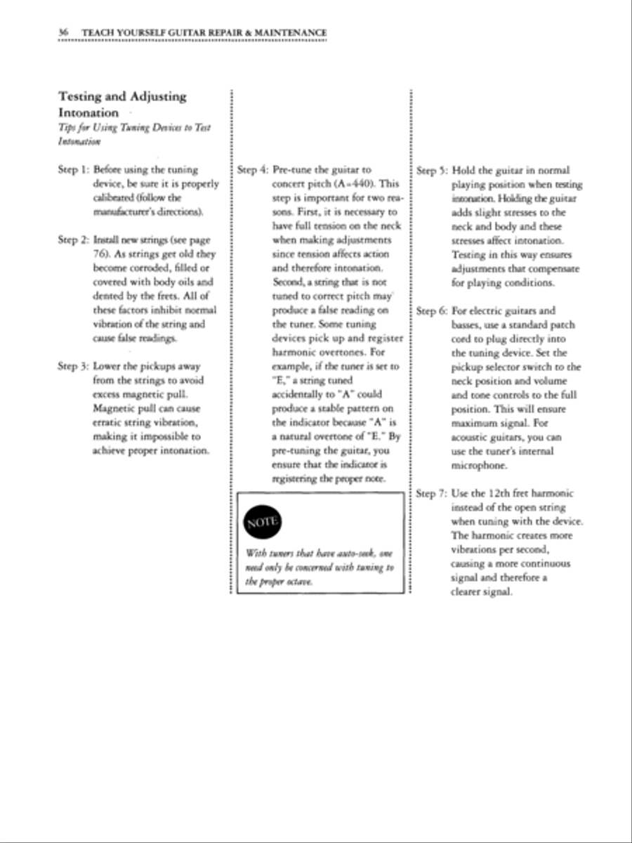Alfred's Teach Yourself Guitar Repair & Maintenance Easy Guitar scores gallery preview page 5