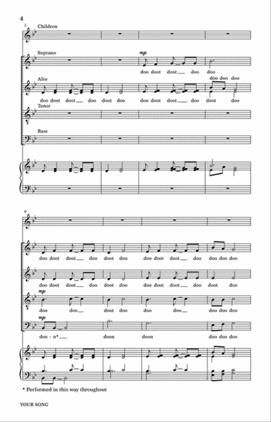 Your Song SSATB scores gallery preview page 3