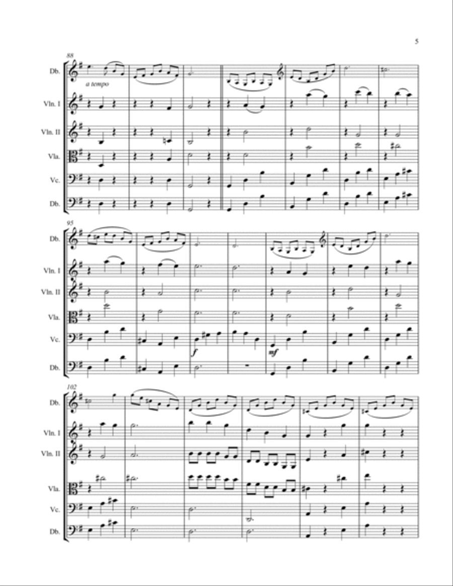 Valse Miniature String Orchestra scores gallery preview page 5