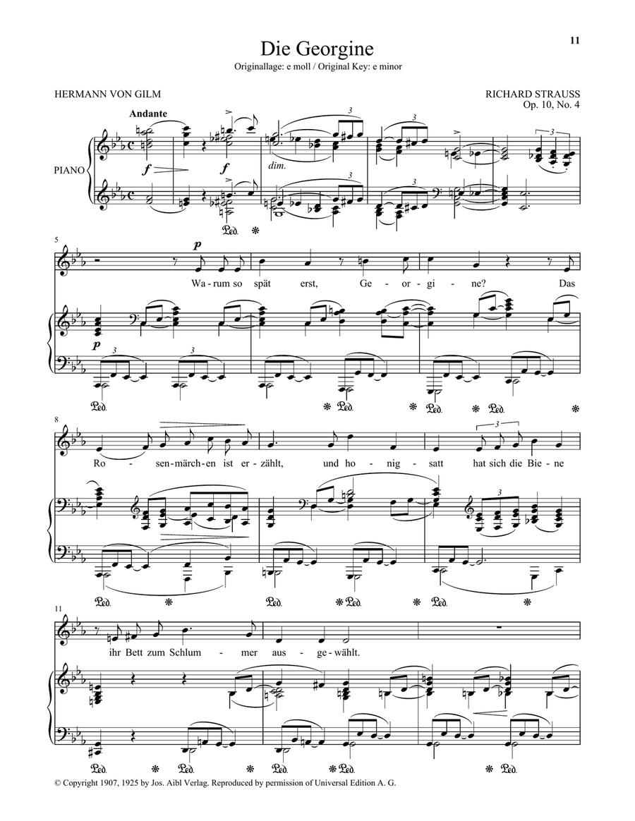 Die Georgine (Low Voice) Low Voice scores gallery preview page 1