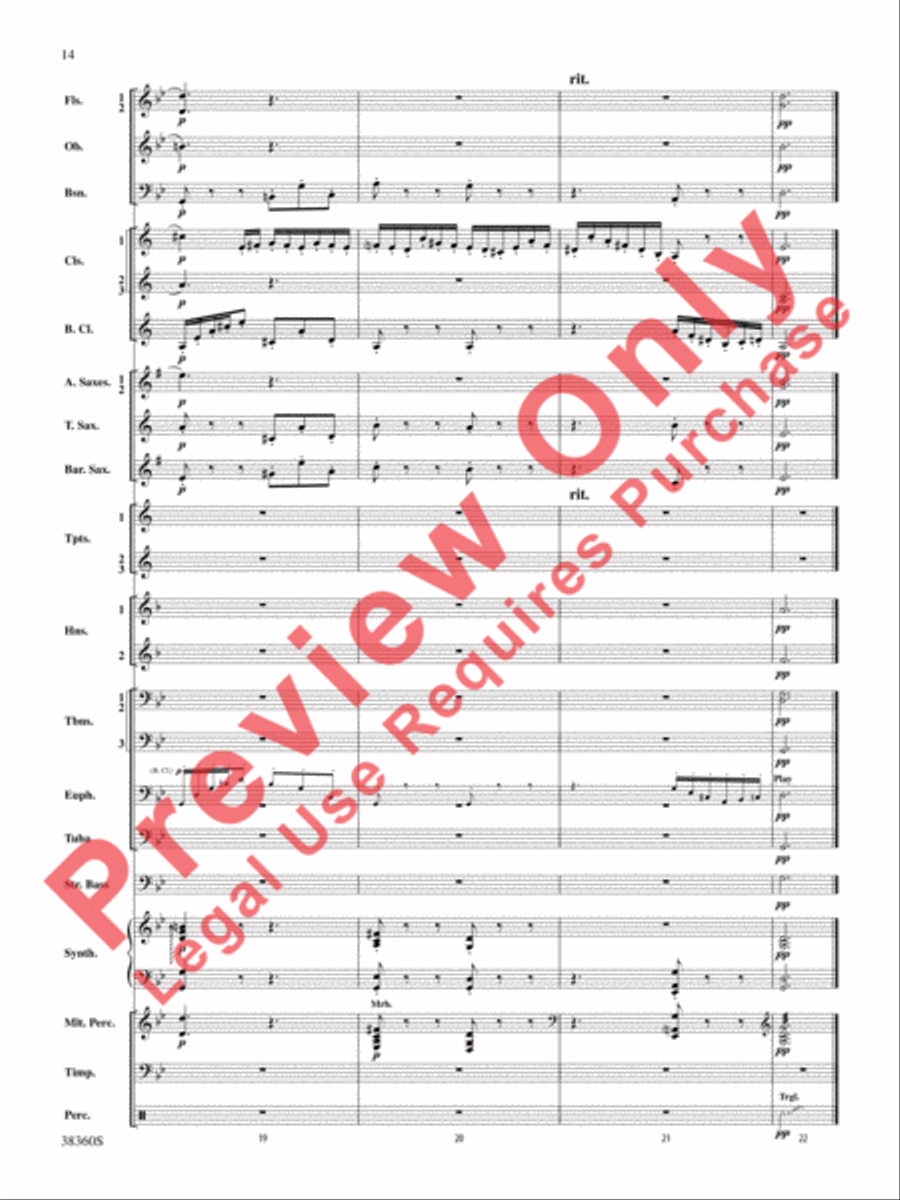 Tonadillas Suite Concert Band scores gallery preview page 15